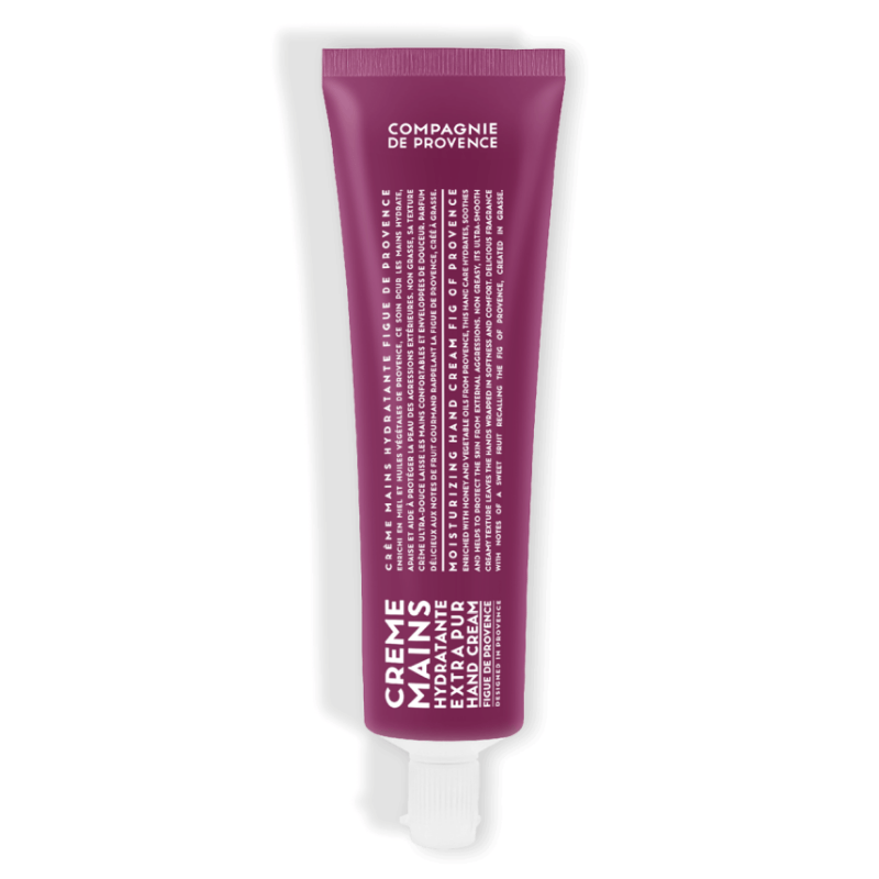 Handcreme 100ml von Compagnie de Provence in einer lila Tube mit weißer Schrift.