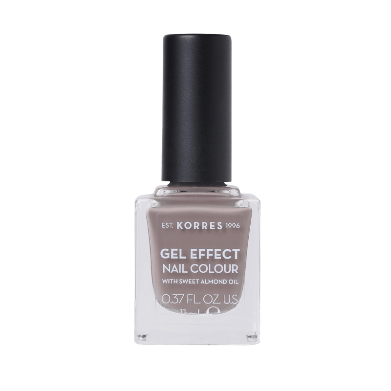 KORRES Gel Effekt Nagellack in Stone Grey, 0.37 FL. OZ, mit süßem Mandelöl.
