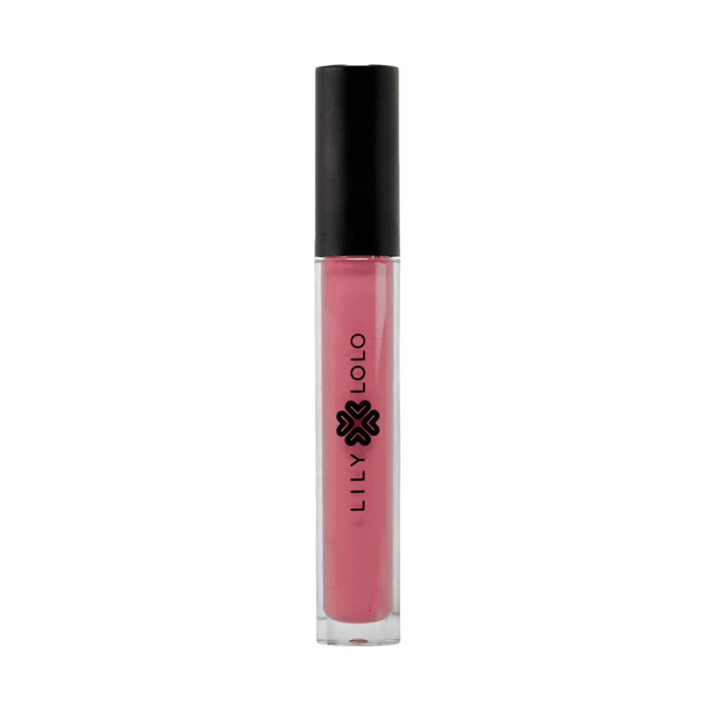 Lily Lolo Lip Gloss in der Farbe Scandalips, in einer transparenten Tube mit schwarzem Deckel.