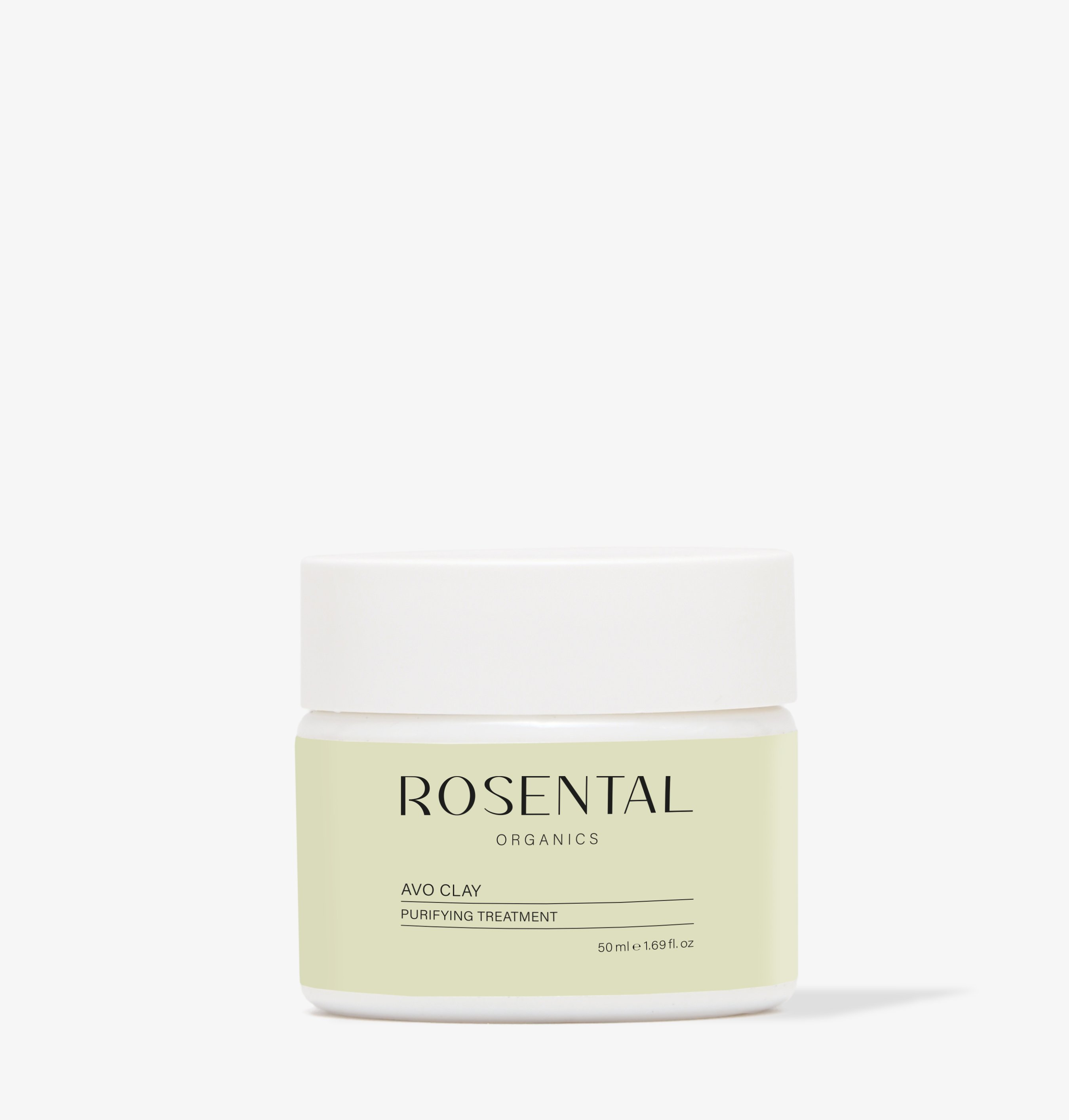 Rosental Organics Avo Clay Purifying Treatment, 50 ml, auf weißem Hintergrund.