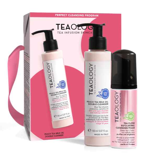 TEAOLOGY KIT - Peach tea milk oil + tea glow foam