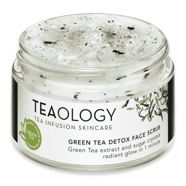 cleansing with green tea, detox mask, green tea peeling, teaology face scrub, teaology green tea detox face scrub