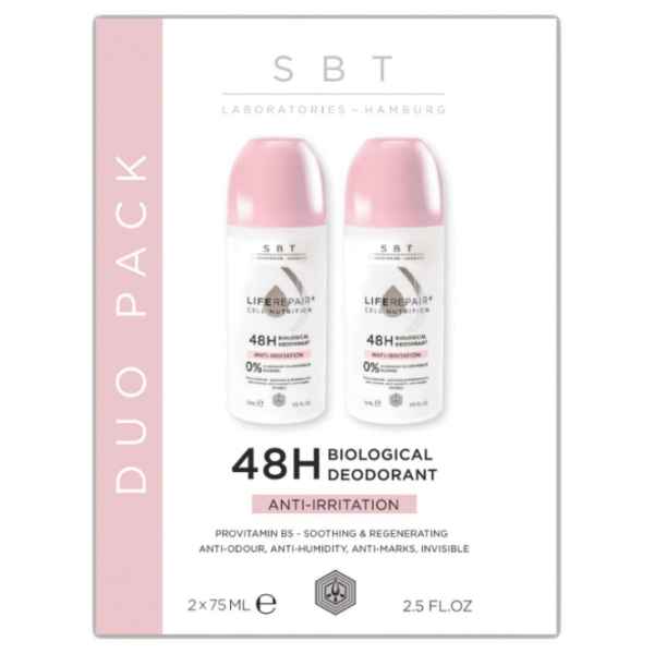 DUO PACK Cell Nutrition Anti-Irrtiation 48h Biological Roll-on Deo