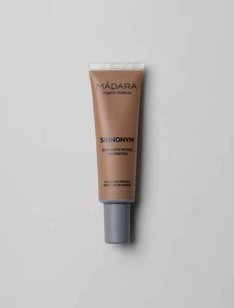 MADARA Organic Skincare SKINONYM Semi-Matte Peptide Foundation, #65 WARM TAN