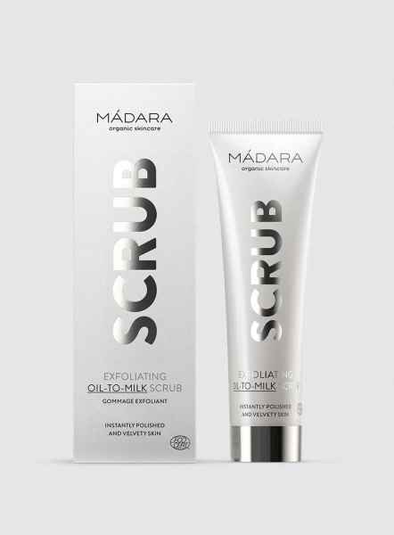 MADARA Organic Skincare SCRUB Exfoliating Oil-to-Milk scrub