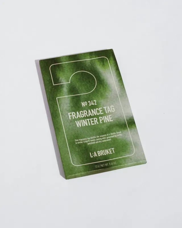 L:A BRUKET No. 342 Fragrance Tag Winter Pine - Duftanhänger ltd. Edition