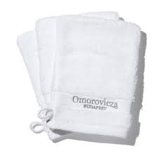 OMOROVICZA Cleansing Face Mitt Trio white Reinigungshandschuh