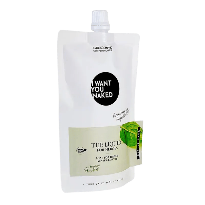 I want you naked THE LIQUID For Heroes mit Limette & Minze 1000ml Refill