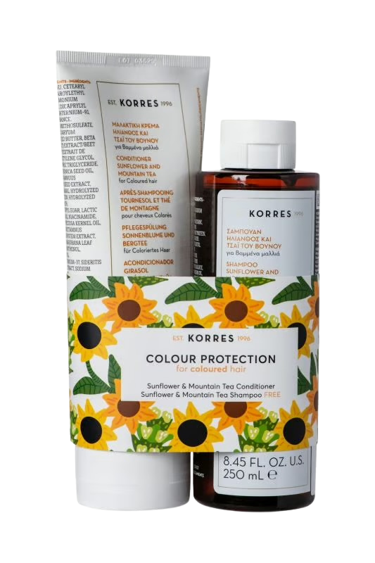Korres SUNFLOWER & MOUNTAIN TEA  Haarpflege Set