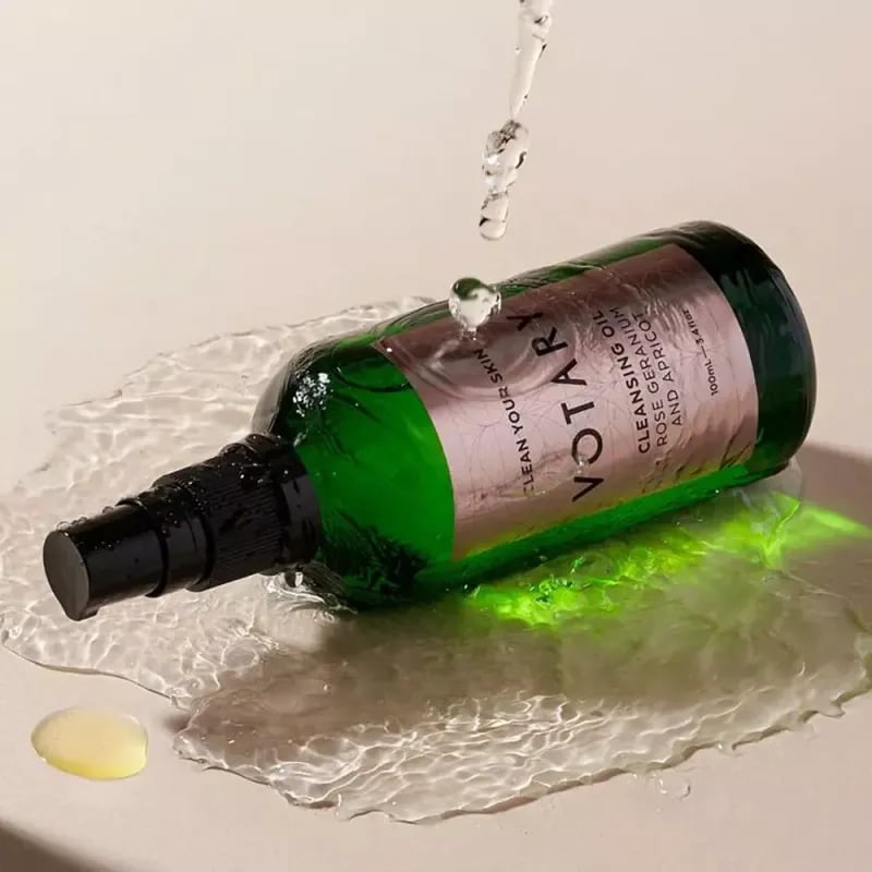 VOTARY Cleansing Oil Rose Geranium & Apricot Reinigungsöl