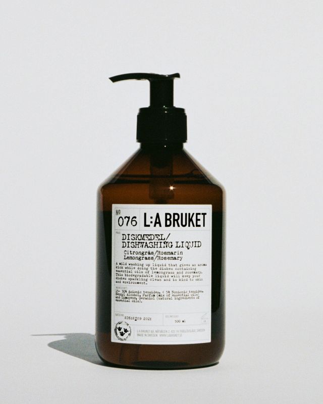 L:A BRUKET No. 076 Dishwashing Soap Lemongrass/Rosemary