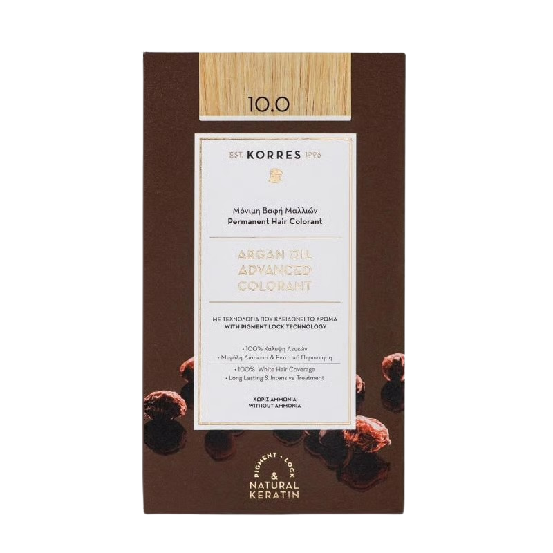 Korres ARGAN OIL Hair Colorant 10.0 platinblond