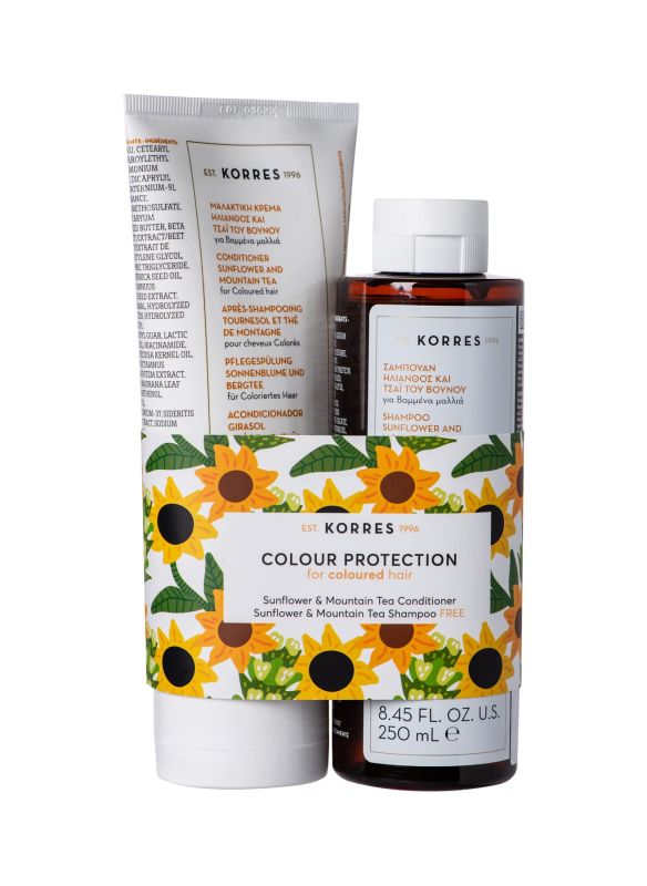 Korres Pflegespülung Sunflower & Mountain Tea für coloriertes Haar
