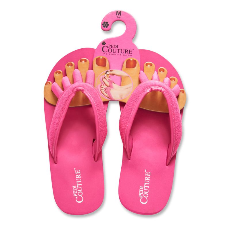 Pedi Couture Pediküre Sandale SPA Terry Fuchsia