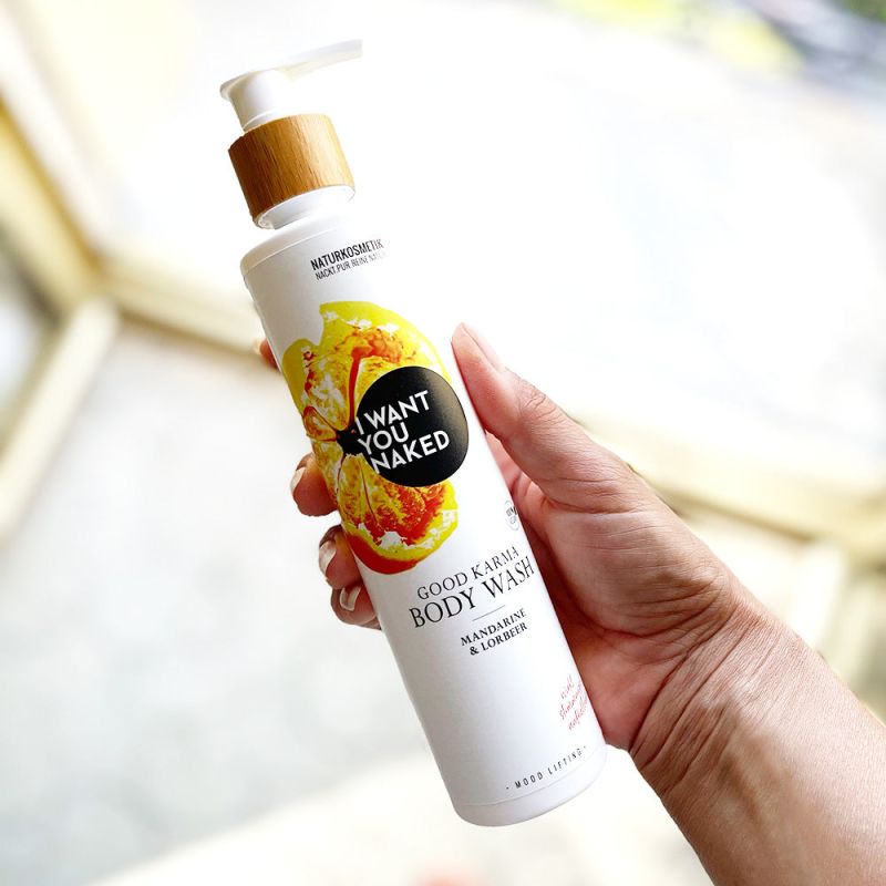 I want you naked GOOD KARMA Body Wash mit Mandarine & Lorbeer