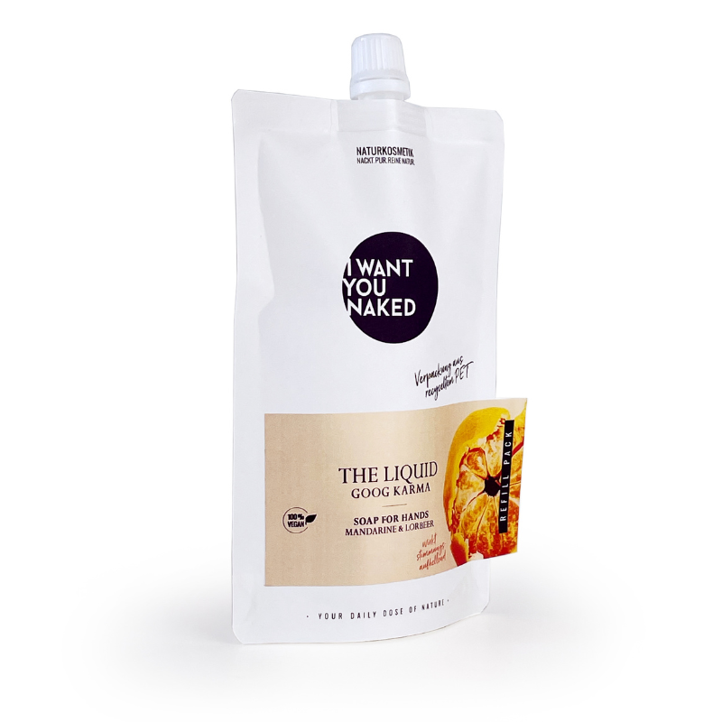 I want you naked THE LIQUID Good Karma mit Mandarine & Lorbeer Refill 1000ml