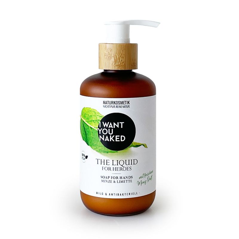 I want you naked THE LIQUID For Heroes mit Limette & Minze 1000ml Refill