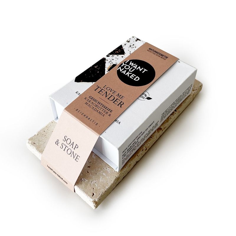I want you naked SOAP & STONE Naked Stone mit Gesichtsseife LOVE ME TENDER