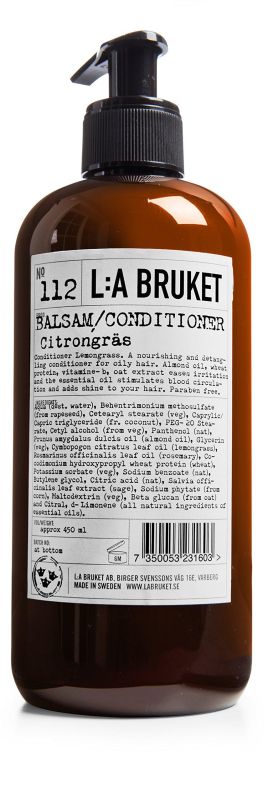 L:A BRUKET No. 112 Conditioner Lemongrass 450ml Conditioner