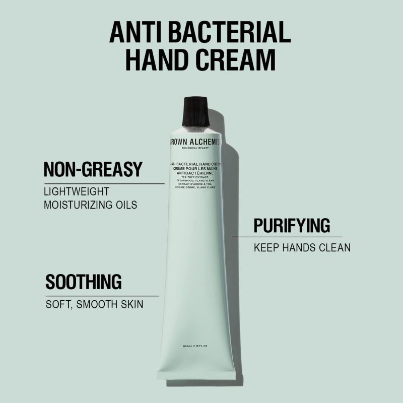 Grown Alchemist Anti-Bacterial Hand Cream: Tea Tree Extract; Cedarwood; Ylang 65mL