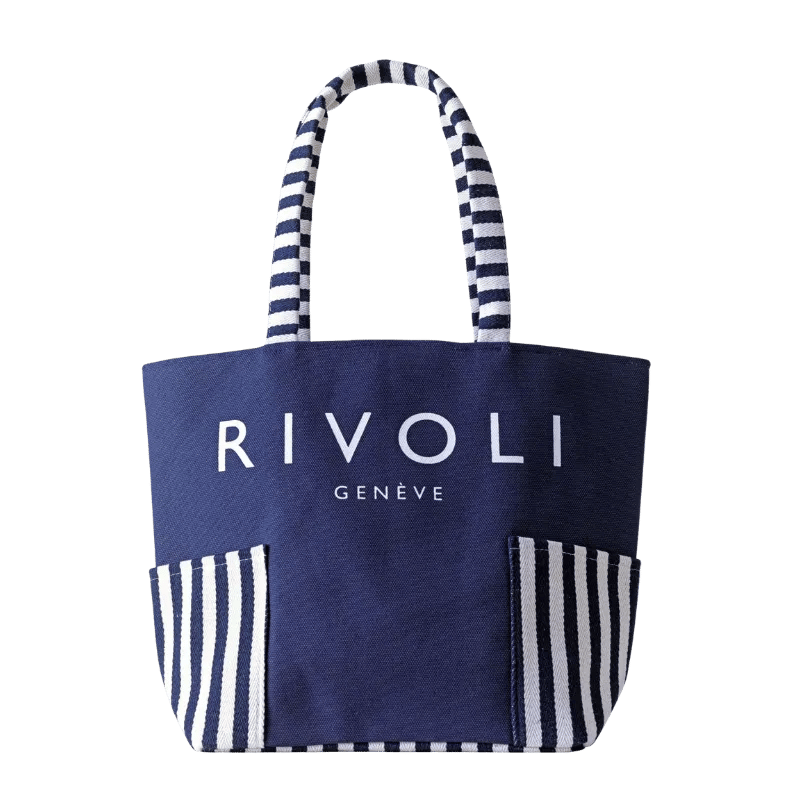 RIVOLI Strandtasche blau-weiß Strandtasche