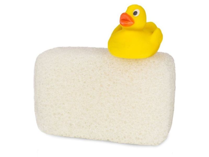 KONGY The Konjac Sponge Körper Weiß für Kinder Alle Hauttypen