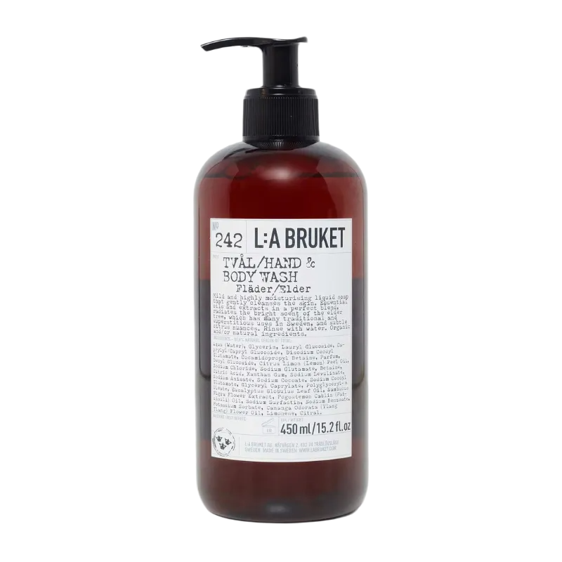 L:A BRUKET No. 242 Hand & Body Wash Elder 450ml Flüssigseife