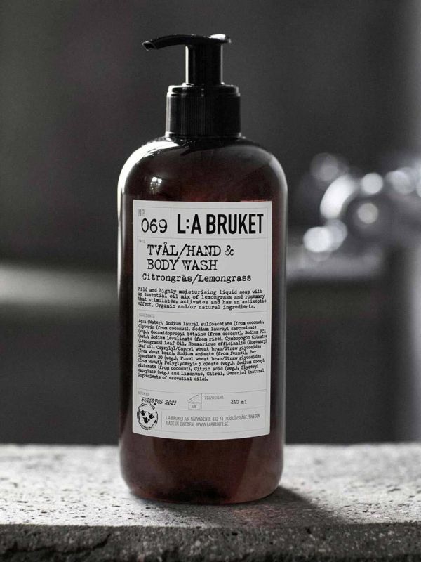 L:A BRUKET No. 069 Hand & Body Wash Lemongrass Reisegröße