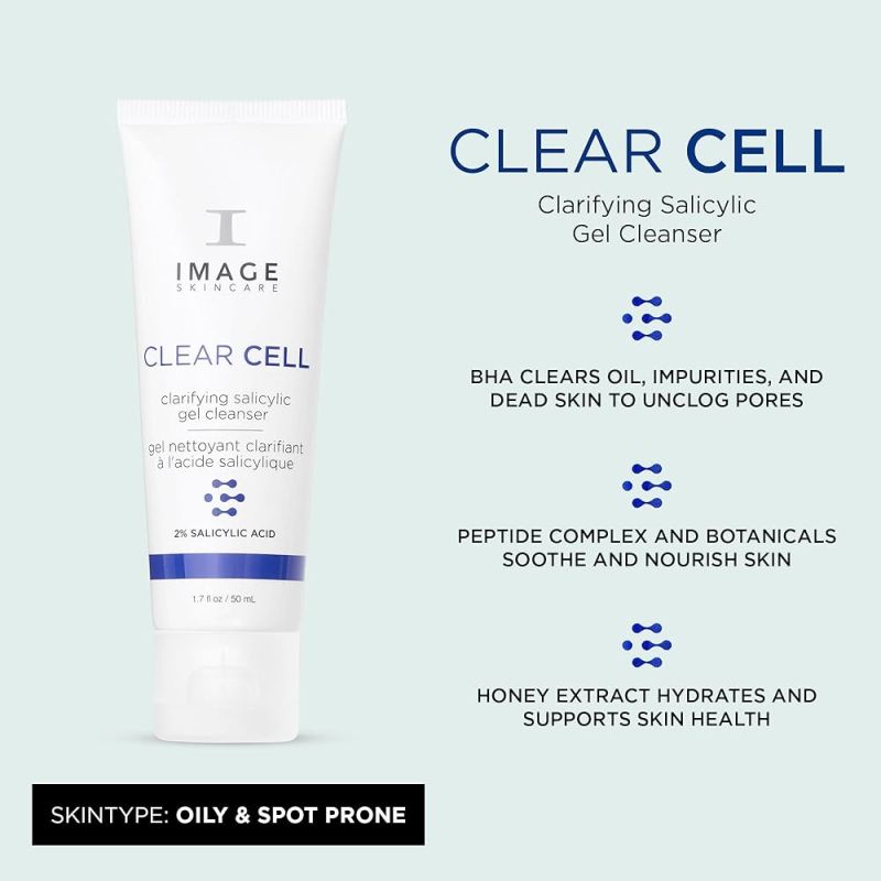 Image Skincare CLEAR CELL clarifying salicylic gel cleanser Luxus Sample