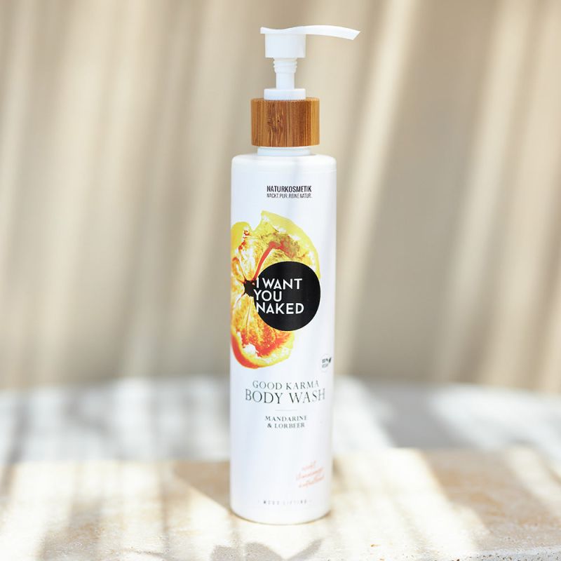 I want you naked GOOD KARMA Body Wash mit Mandarine & Lorbeer