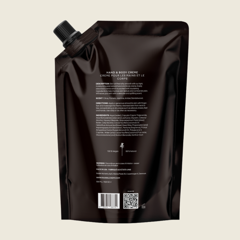 RAAW Alchemy Hand & Body Lotion No Vacancy Refill