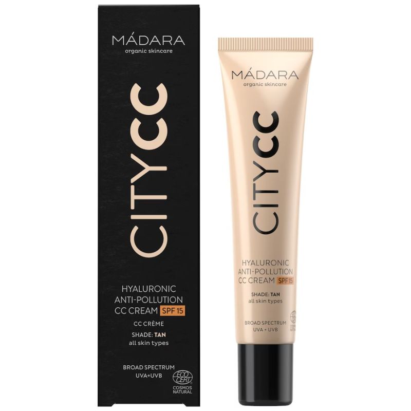 MADARA Organic Skincare CITY CC Hyaluronic Anti-pollution CC cream SPF15 - TAN